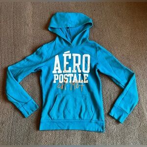 Vintage 2012 Y2K Aeropostale Women’s size Small Blue Pullover Sweatshirt